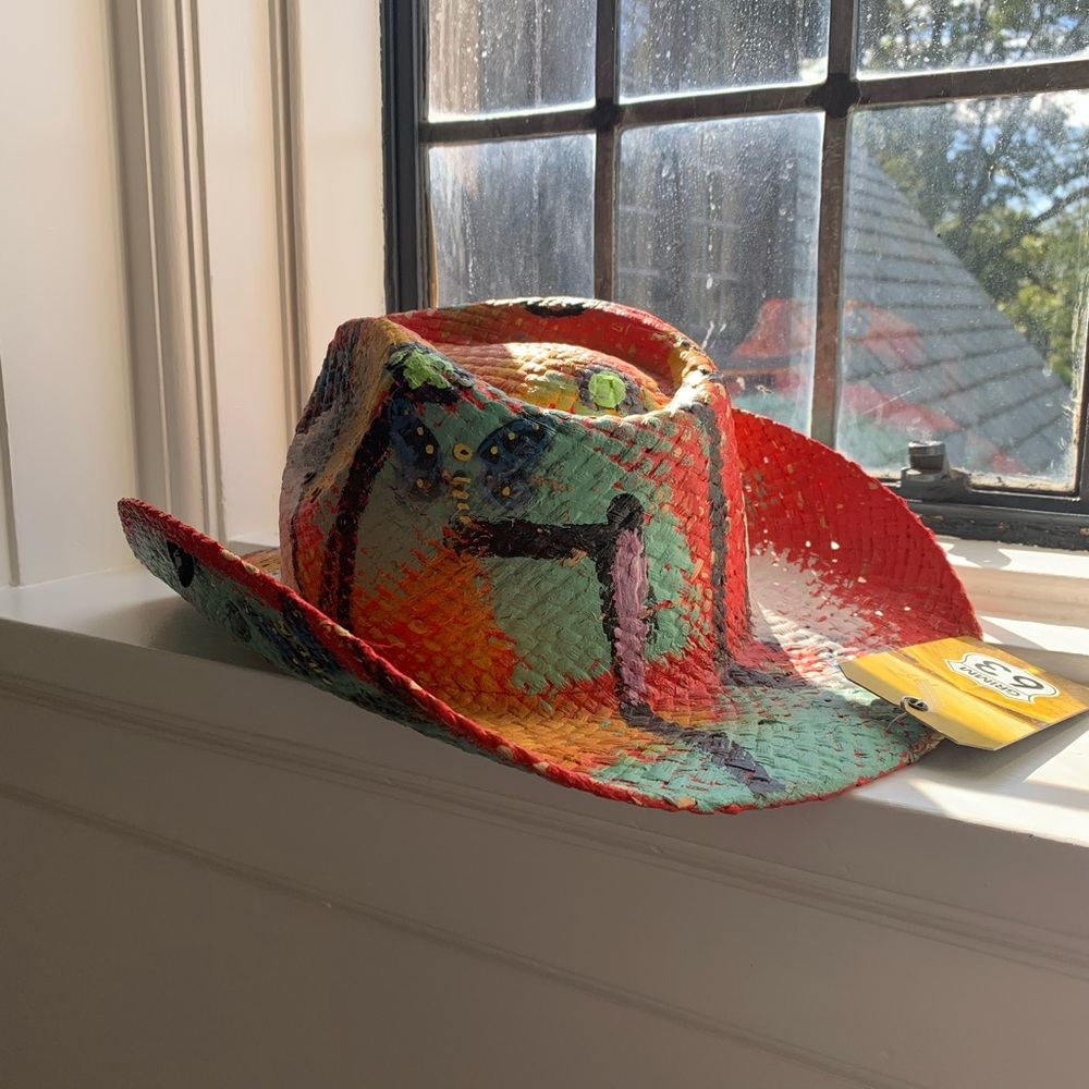 Colorful painted cowboy hat